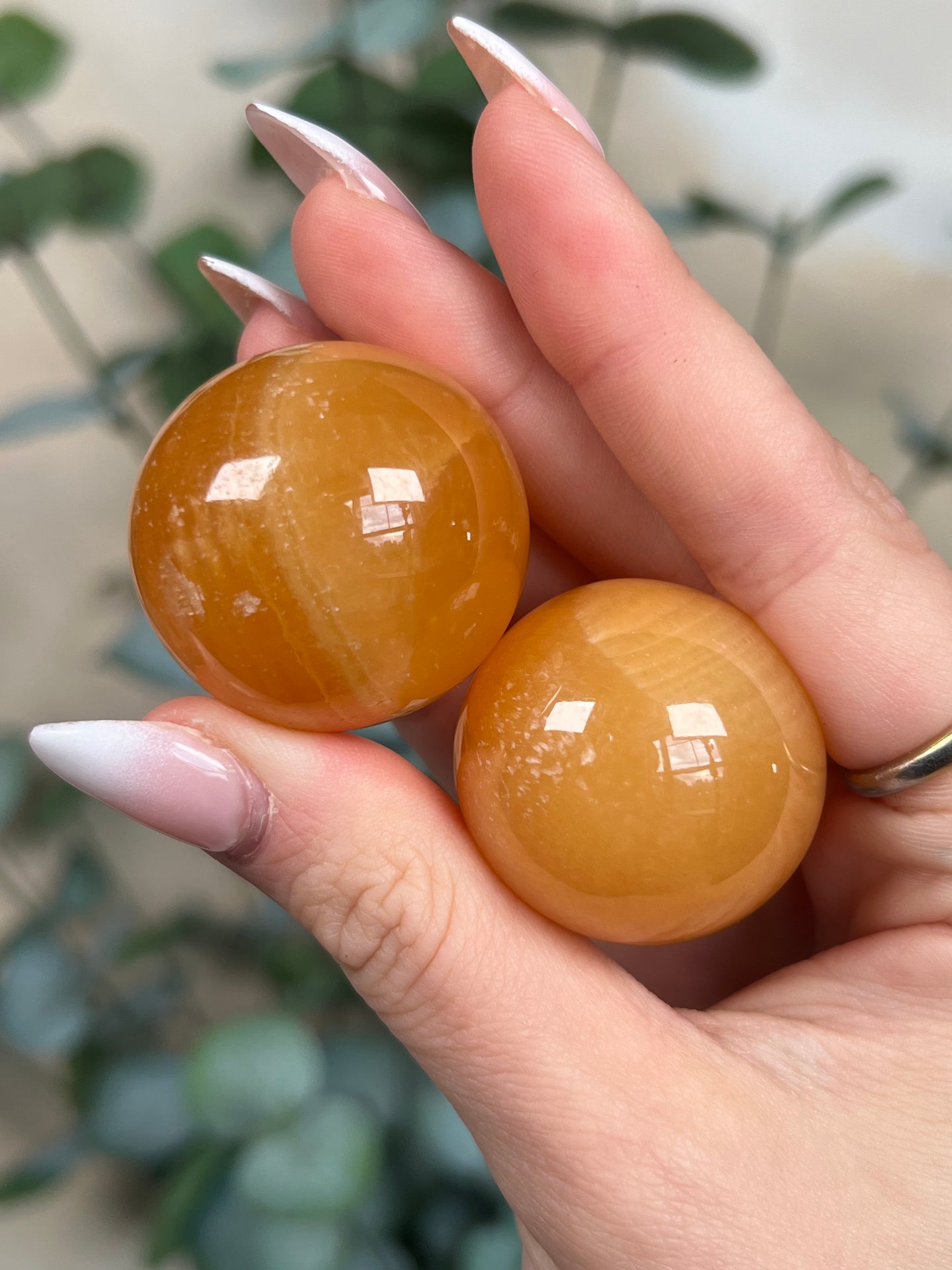 Orange Calcite Mini Sphere